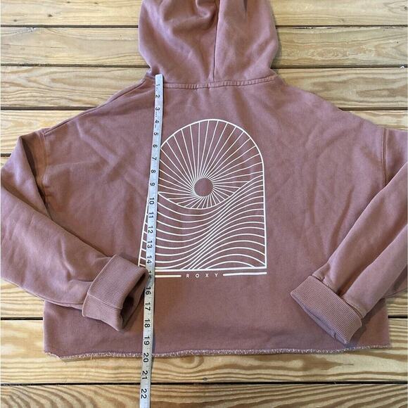 Roxy Hooded Sweatshirt Size Small Women’s Mauve - Picture 7 of 9